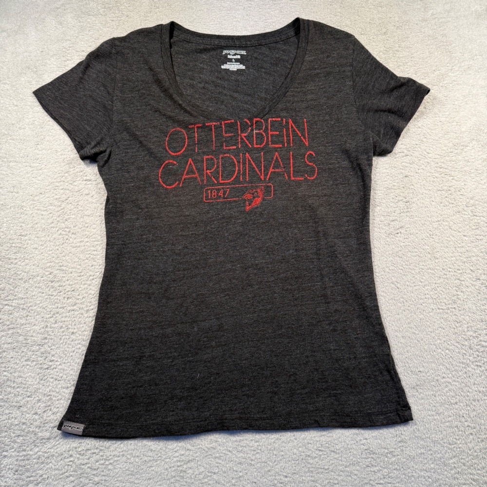Otterbein Cardinals‎ JanSport Relaxed Fit Gray T-Shirt Women's Cut Large